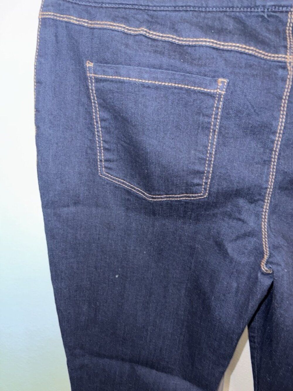 Faded Glory Jean Jeggings Womens Size 16 36X28 Stretch Blue - Picture 7 of 9